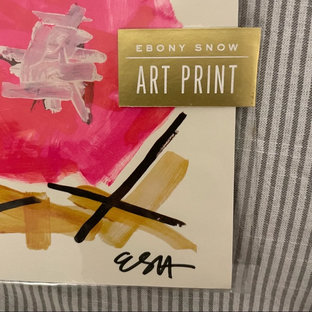 NWT - 11x14 Ebony Snow Print No. 1